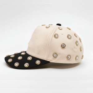 Sunflower Rhinestones | Cream/Blk Cap