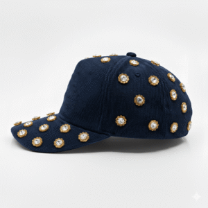 Sunflower Rhinestones | Navy Blue Cap
